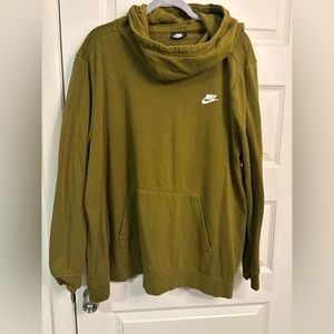 Nike funnel neck hoodie olive green 3x